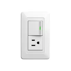 Interruptor con tomacorriente combinado 120 V / 10 Ah