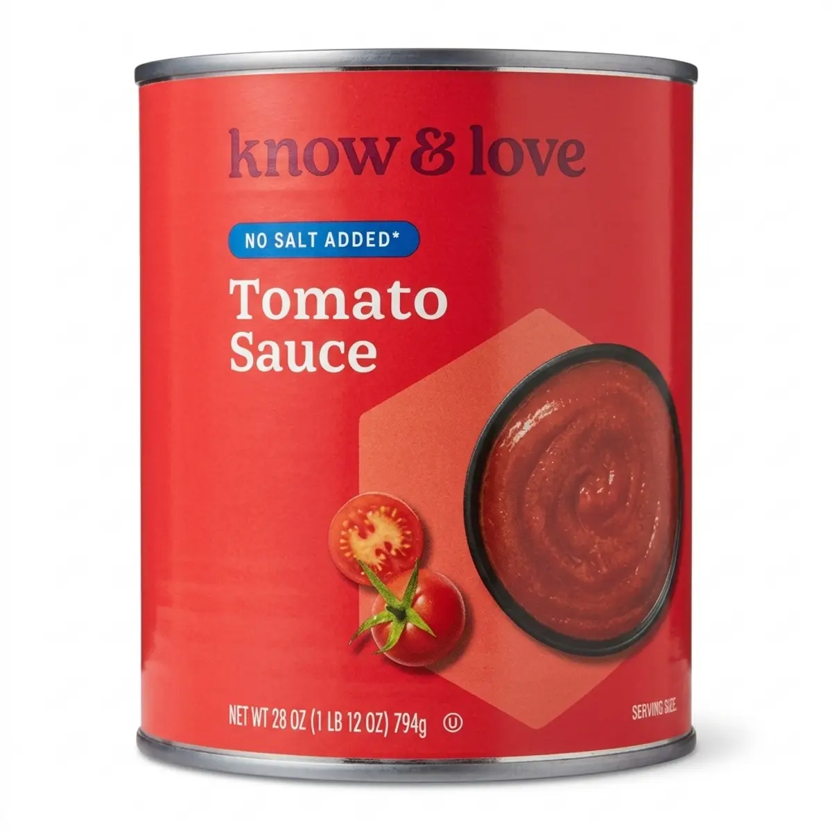 Salsa de tomate sin sal, 794 g, K&L