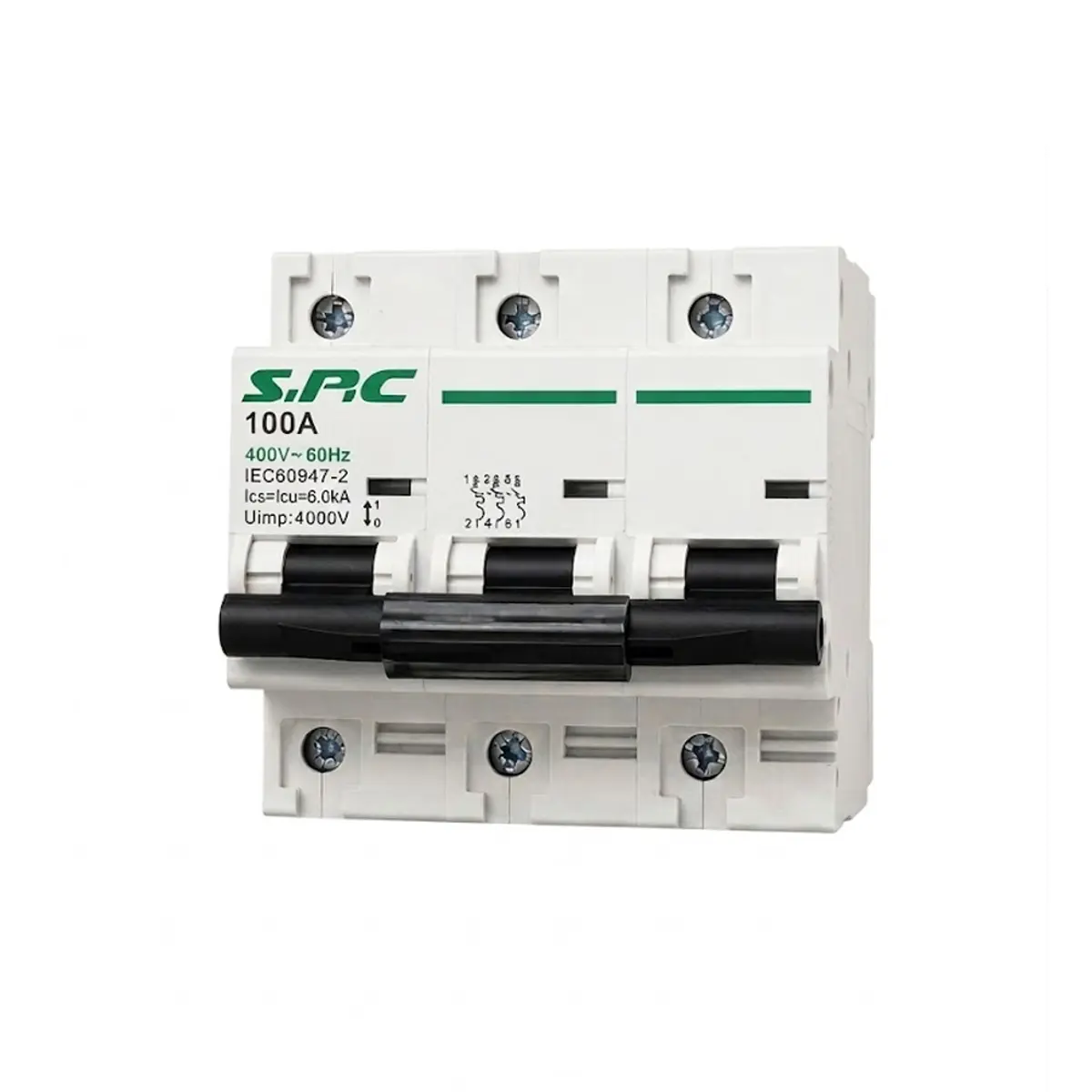 Interruptor termomagnético breaker de 3 polos 100Ah 