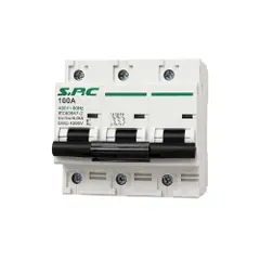 Interruptor termomagnético breaker de 3 polos 100Ah 