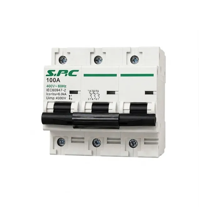 Interruptor termomagnético breaker de 3 polos 100Ah 