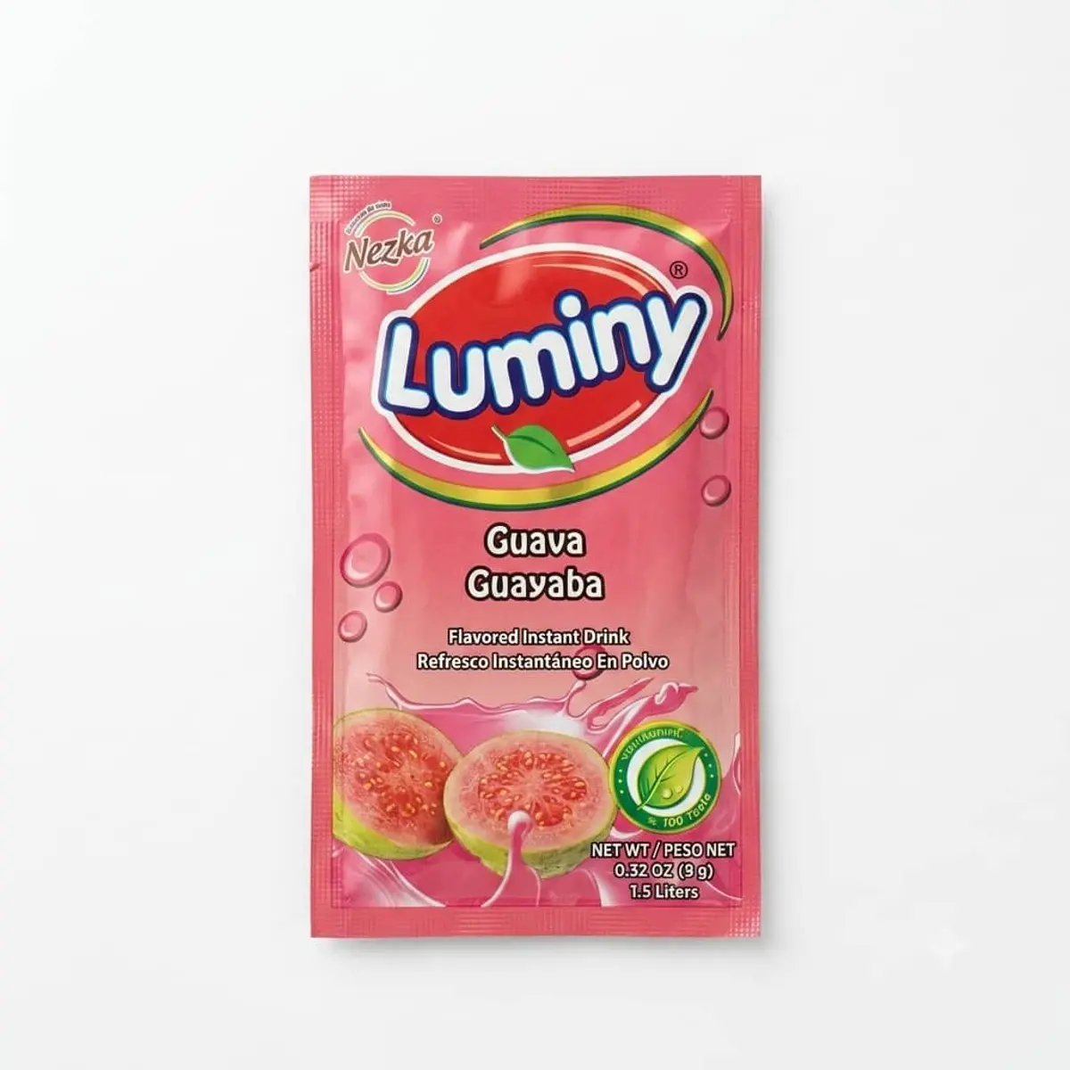 Refresco instantáneo sabor guayaba, 9 g, Luminy 
