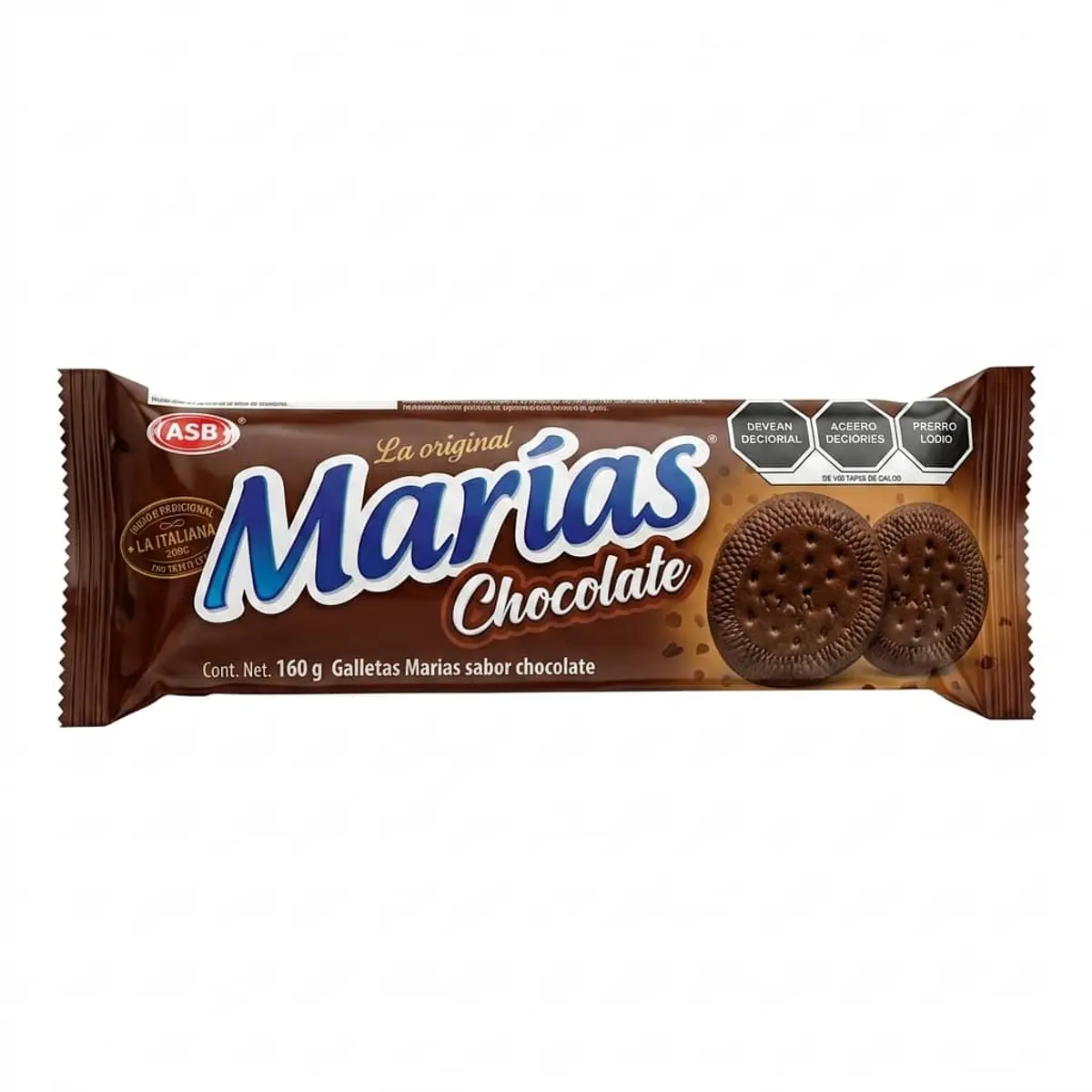 Galletas María de chocolate, 160 g, Gisa