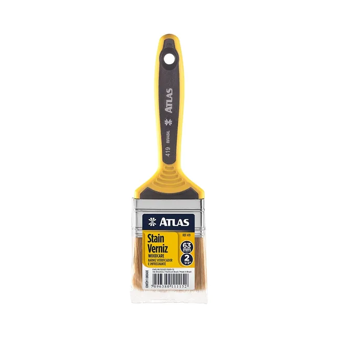 Brocha de espesor doble con cerdas naturales  2 1/2", 2 unidades, Atlas