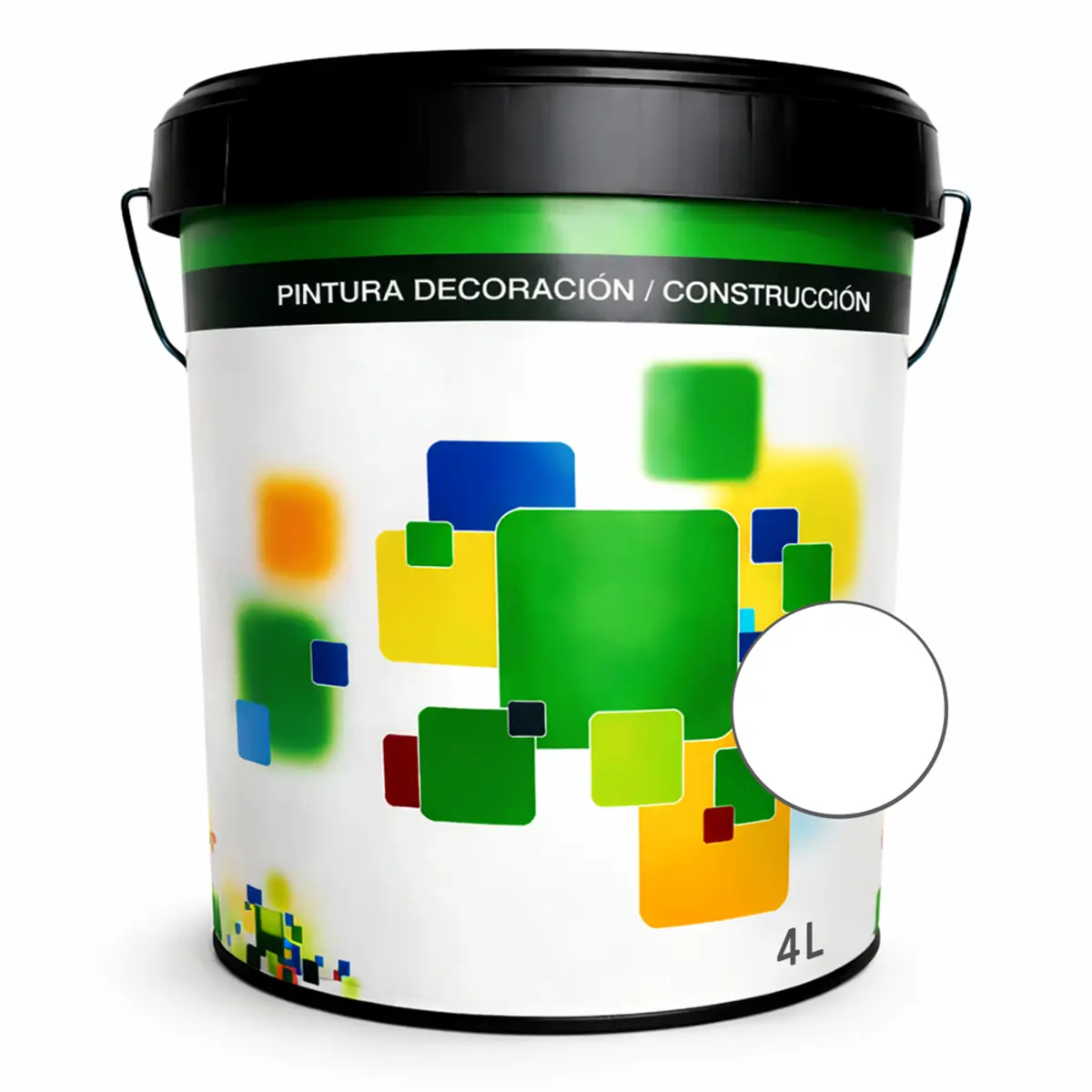 Pintura acrílica color Blanco, 4 L, Euro Campi