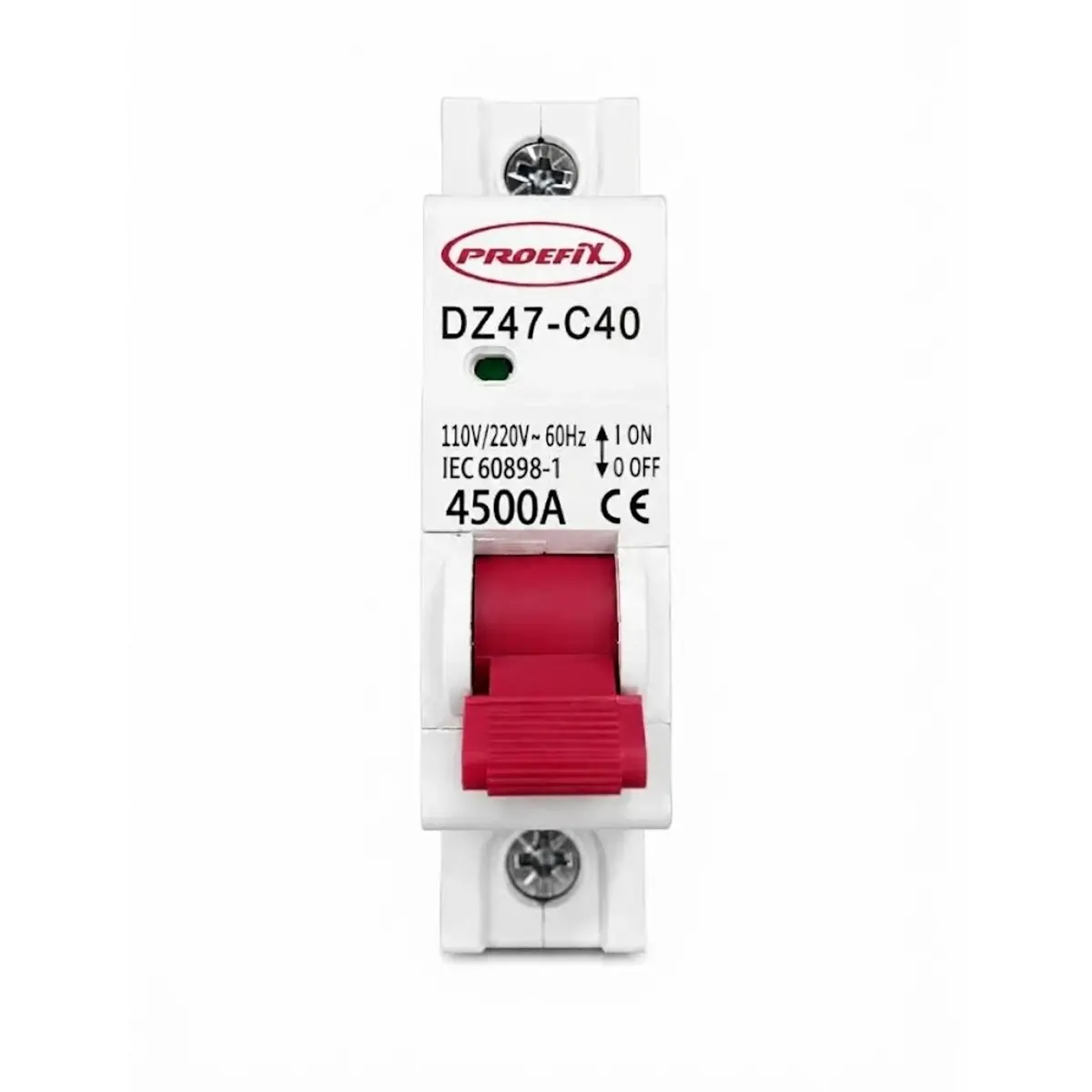 Breaker termomagnético de 40 A y 1 polo