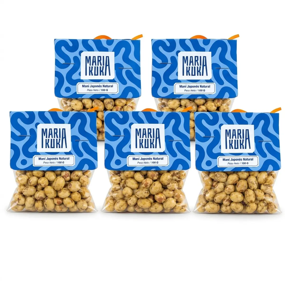 Maní japonés natural (5 x 100 g) MariaKuka
