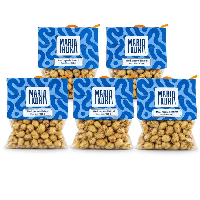 Maní japonés natural (5 x 100 g) MariaKuka