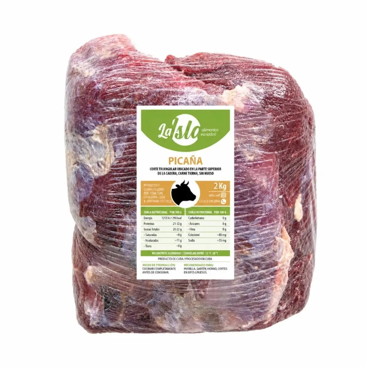 Picaña de res, 2 kg, La Isla