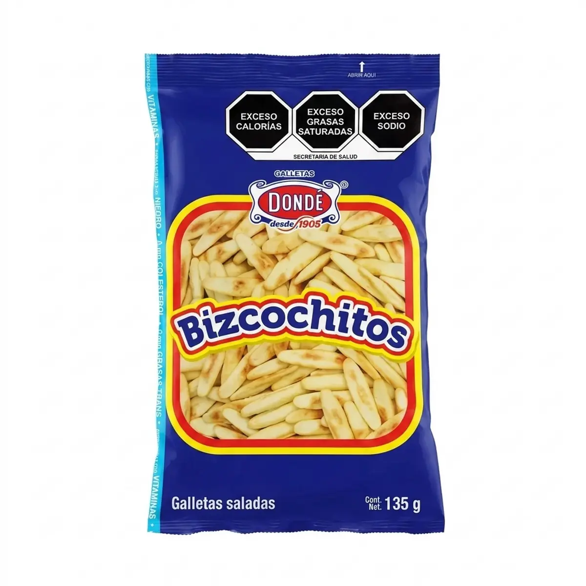 Galletas saladas Bizcochitos, 135 g, Dondé