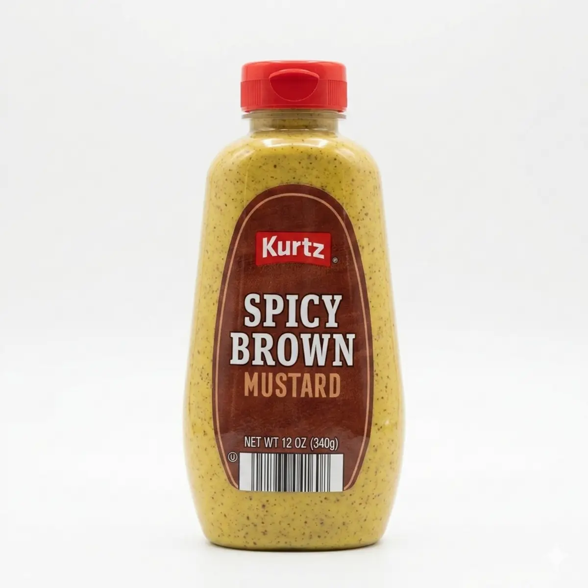 Mostaza marrón picante, 340 g, Kurtz