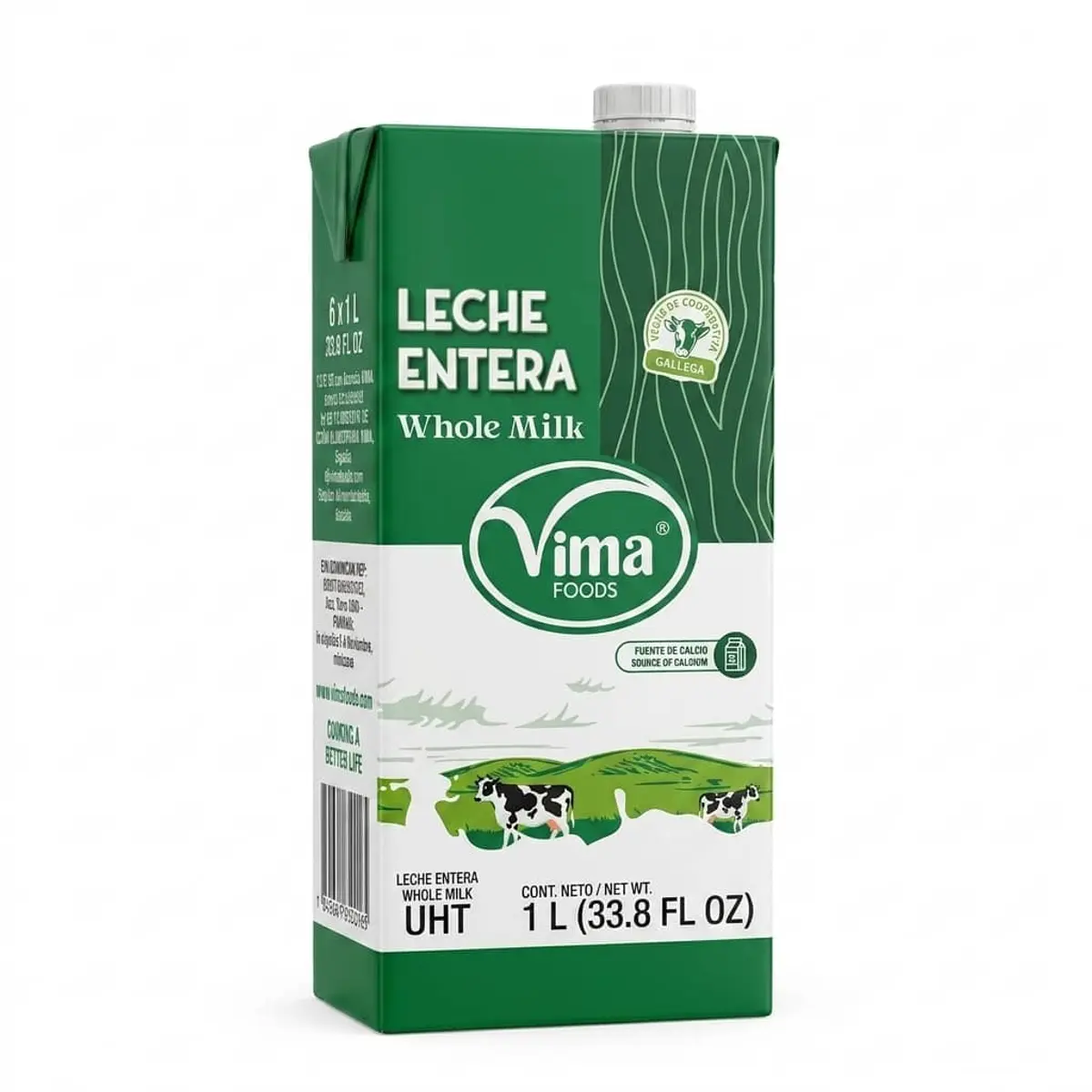 Leche entera, 1 L, Vima 