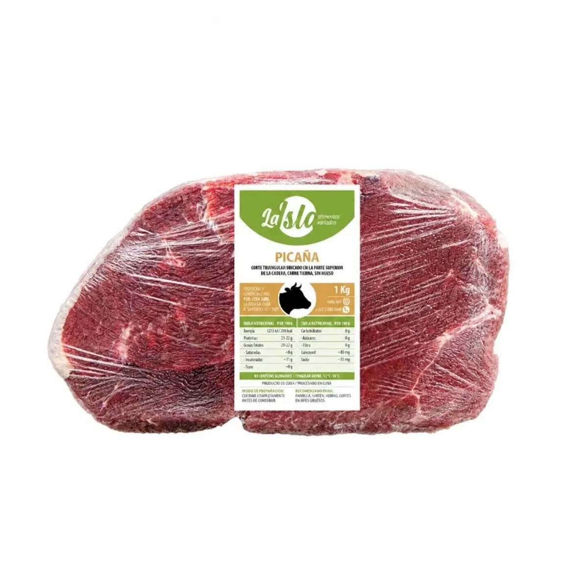 Picaña de res, 1 kg, La Isla