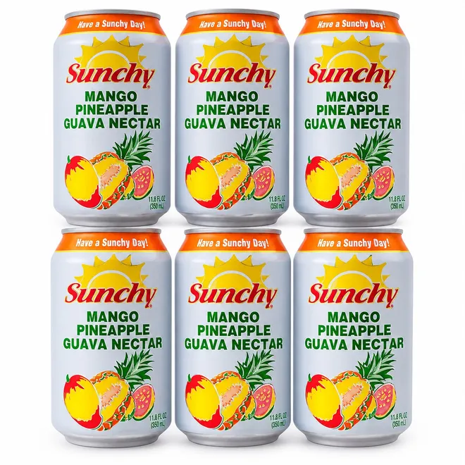 Néctar de mango - piña - guayaba Sunchy (6 x 334 ml)