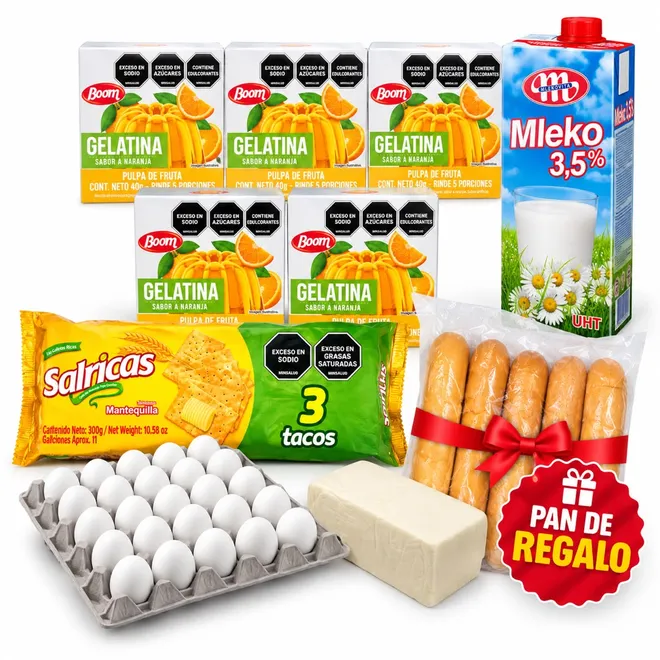 Combo merienda familiar + bolsa de pan de regalo