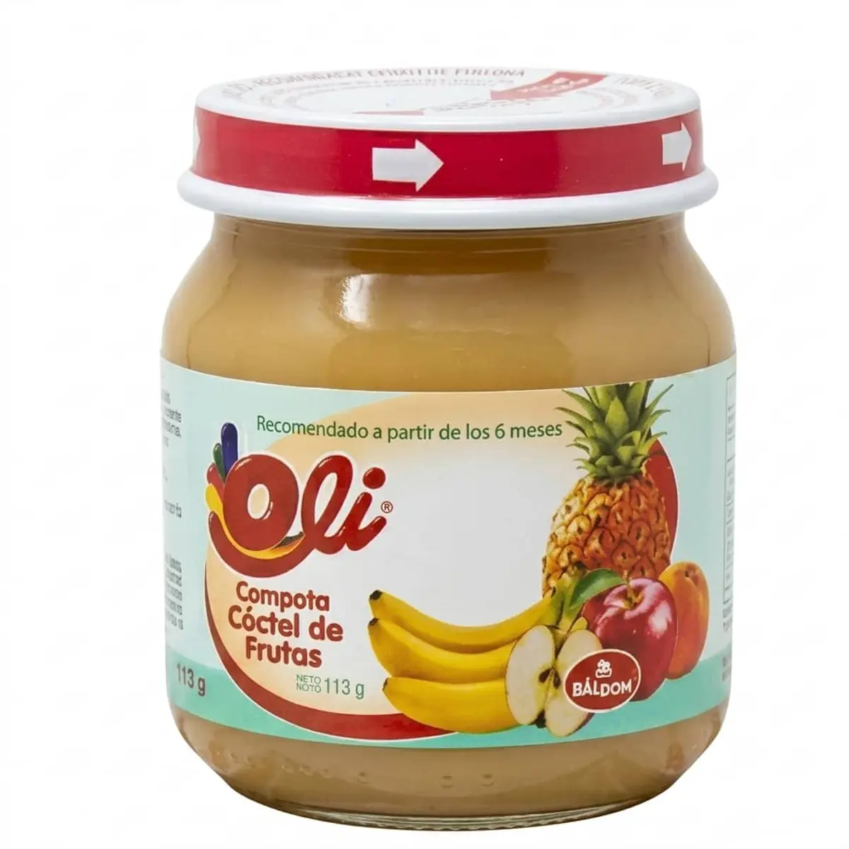 Compota de Cóctel de frutas, 113 g, Oli