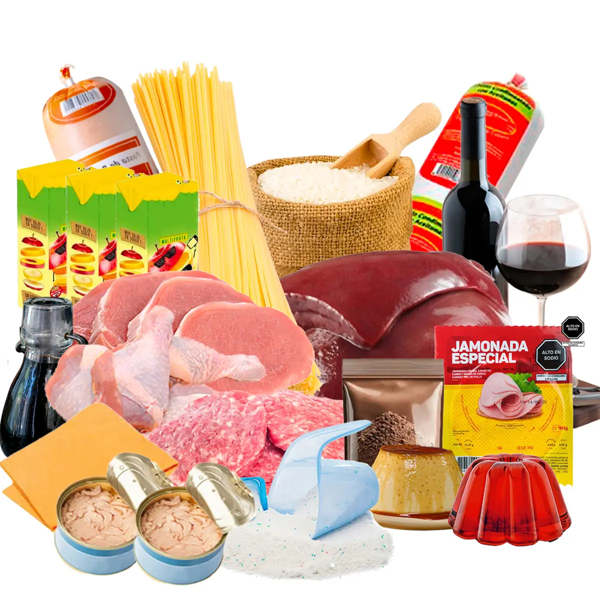 Combo variado con carne