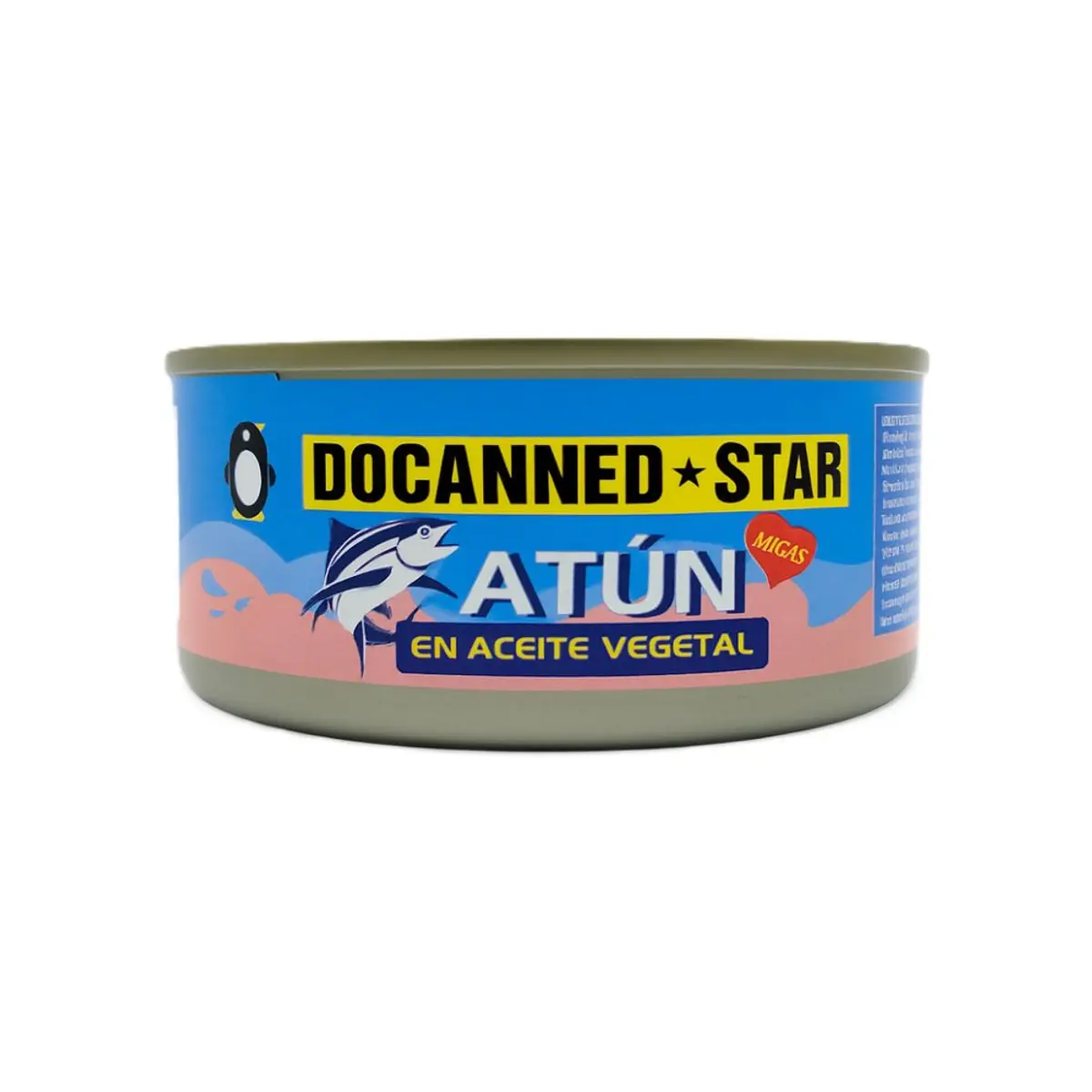 Trozos de atún en aceite de vegetal, 1 kg, Docanned Star