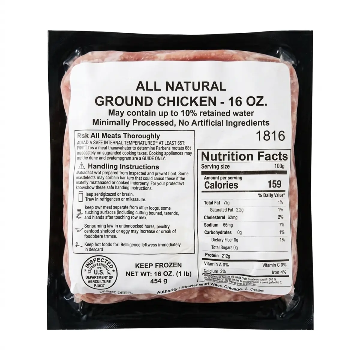 Picadillo de pollo, 1 lb, Ground Chicken