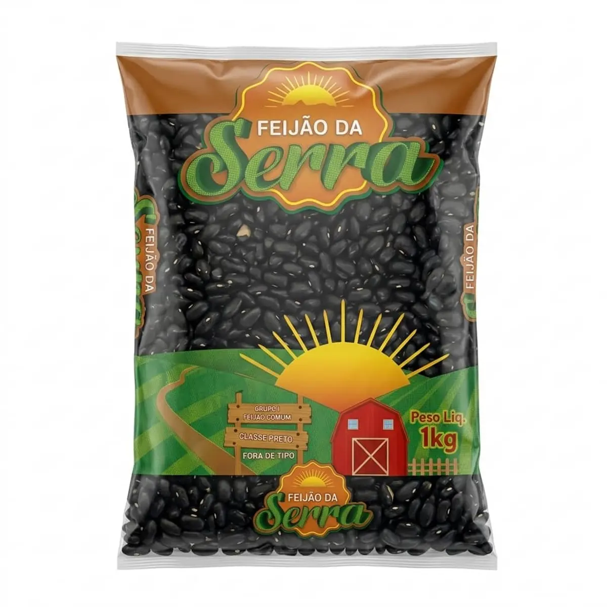 Frijoles Negros, 1 kg, Serra