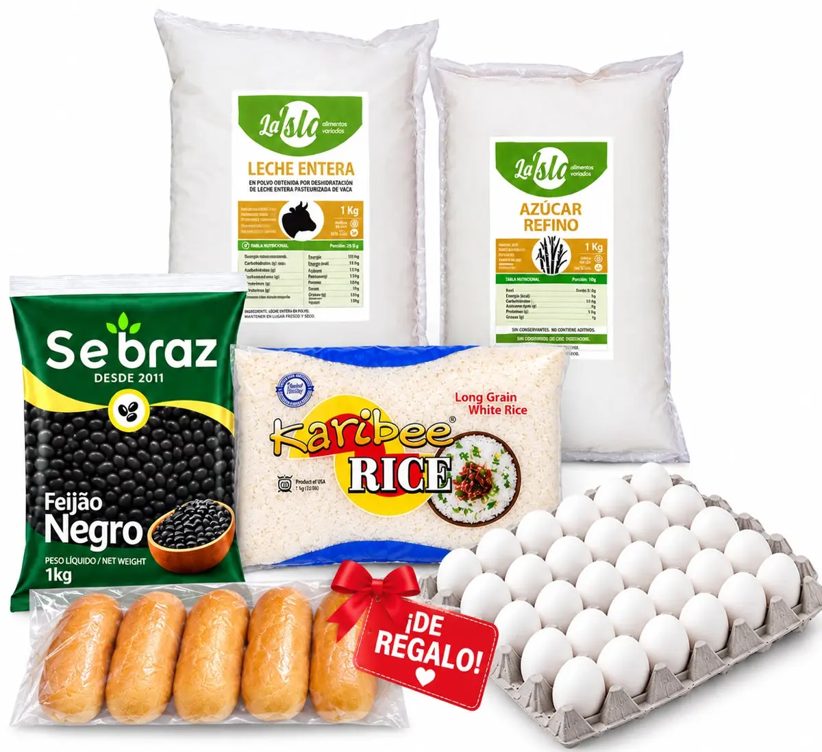 Combo esenciales del hogar + bolsa de pan de regalo