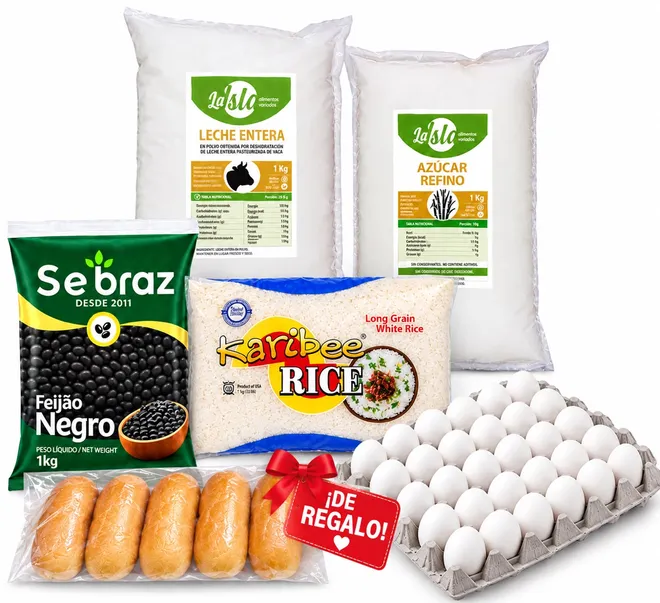 Combo esenciales del hogar + bolsa de pan de regalo