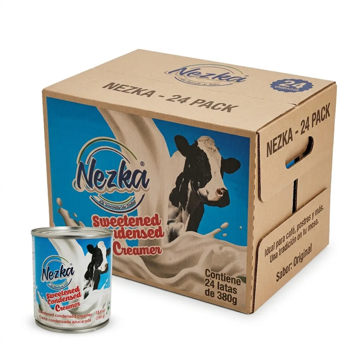 Caja de leche condensada (24 x 380 g) Nezka