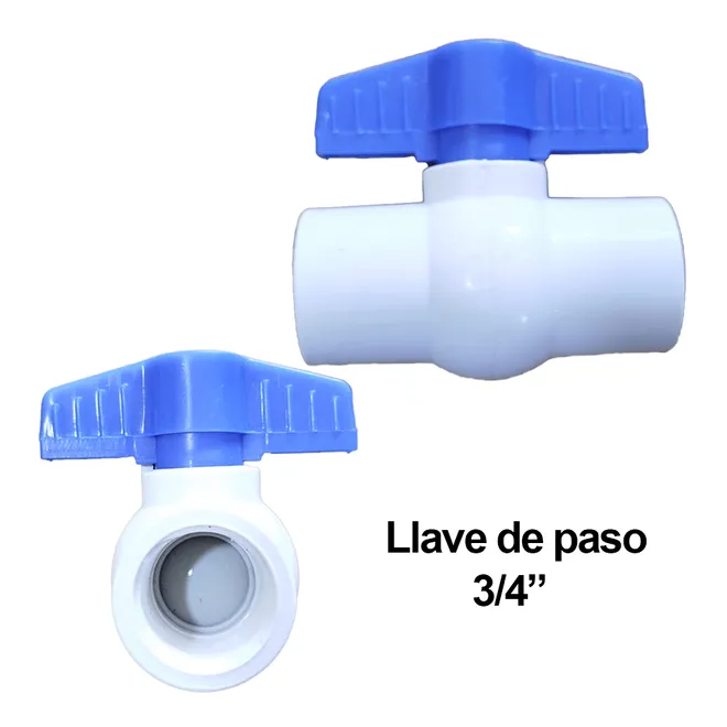 Llave de paso de PVC 3/4, SPC