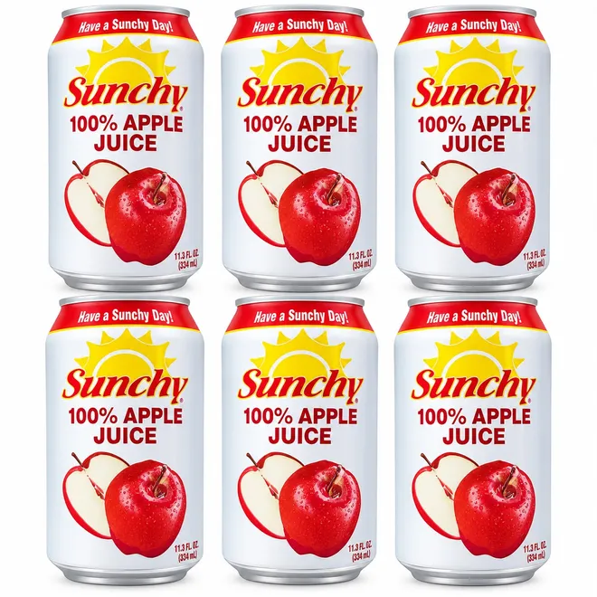 Néctar de manzana Sunchy (6 x 334 ml)