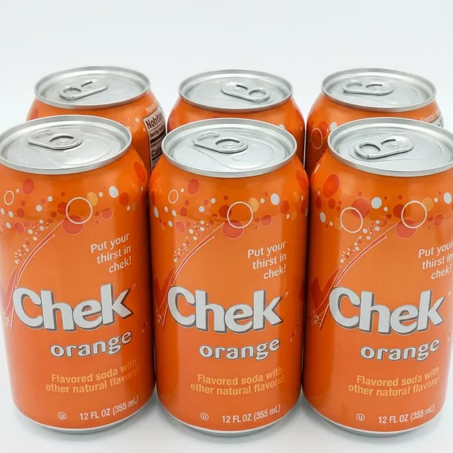 Six de refresco sabor Naranja (6 x 355 ml) Chek