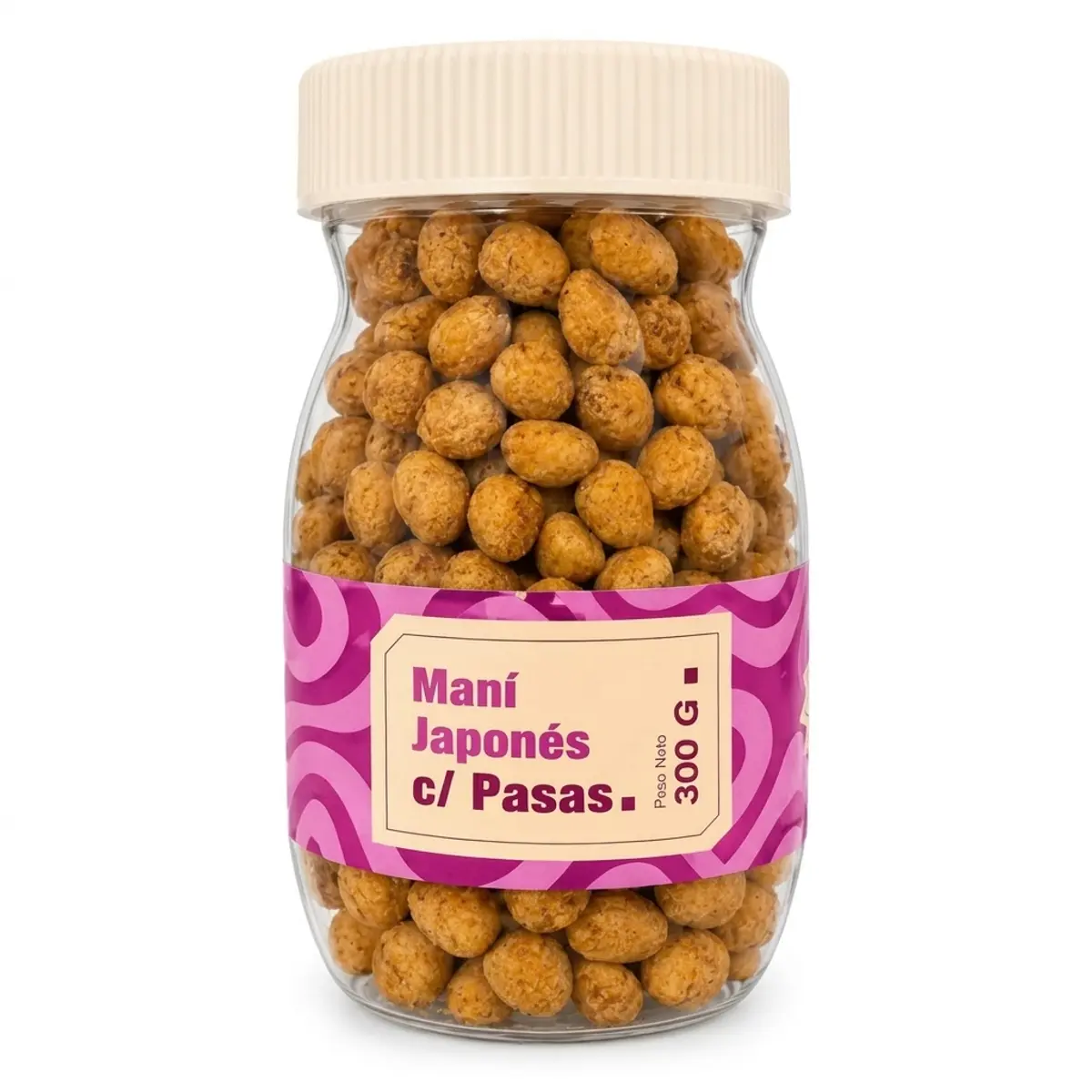 Maní japonés con pasas, 300 g, MariaKuka