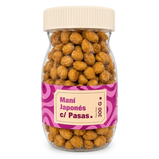 Maní japonés con pasas, 300 g, MariaKuka