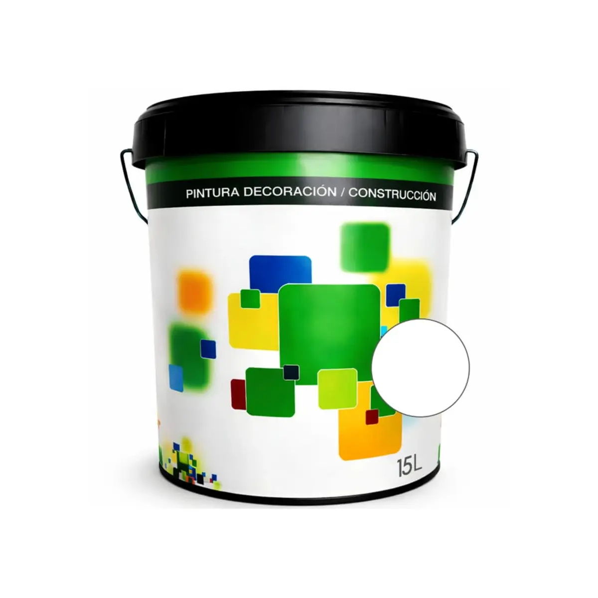 Pintura acrílica color Blanco, 15 L, Euro Campi