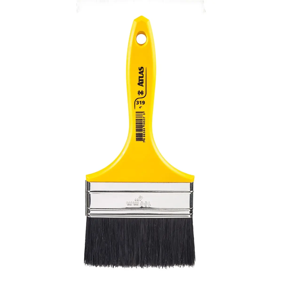 Brocha económica de cerdas naturales negras de 4", 2 unidades, Atlas