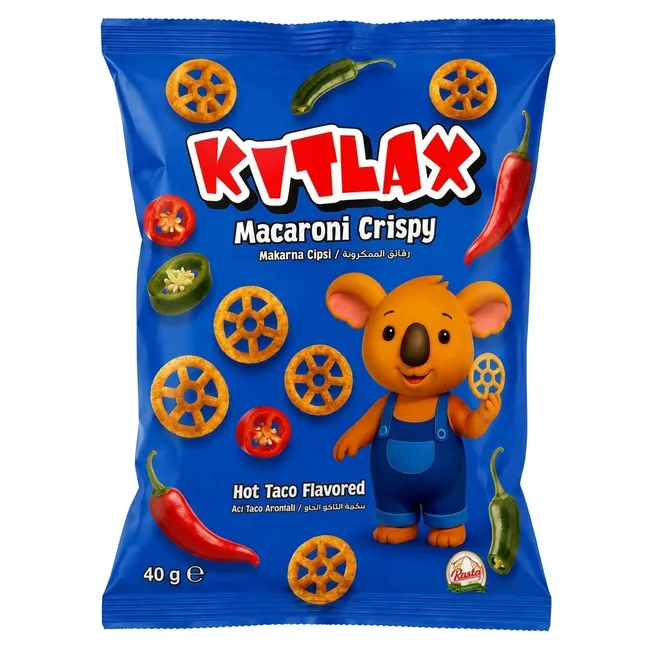 Snacks con sabor a tacos picantes, 40 g, Kitlax