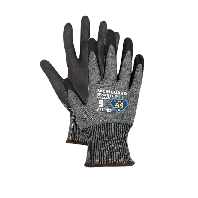 Guantes de Corte color gris recubierto de Nitrilo A4