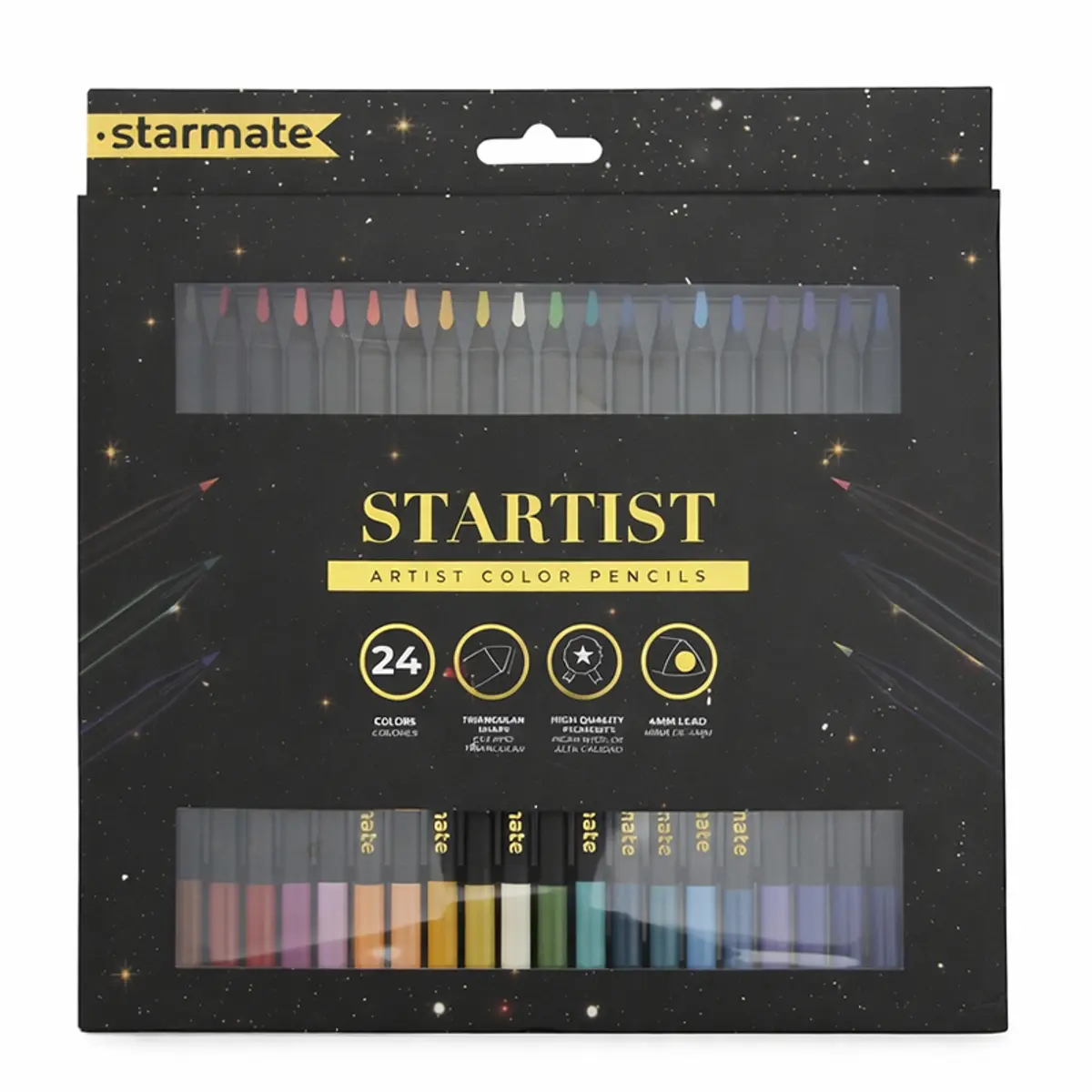 Set de lápices de colores para bosquejo y dibujo
