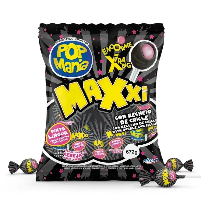 Chupachupa de cereza , 24 u, Pop Manía