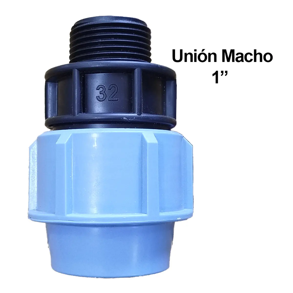 Unión macho de compresión 1", SPC