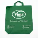 Bolsa de tela color verde (40X40X12 cm) Vima