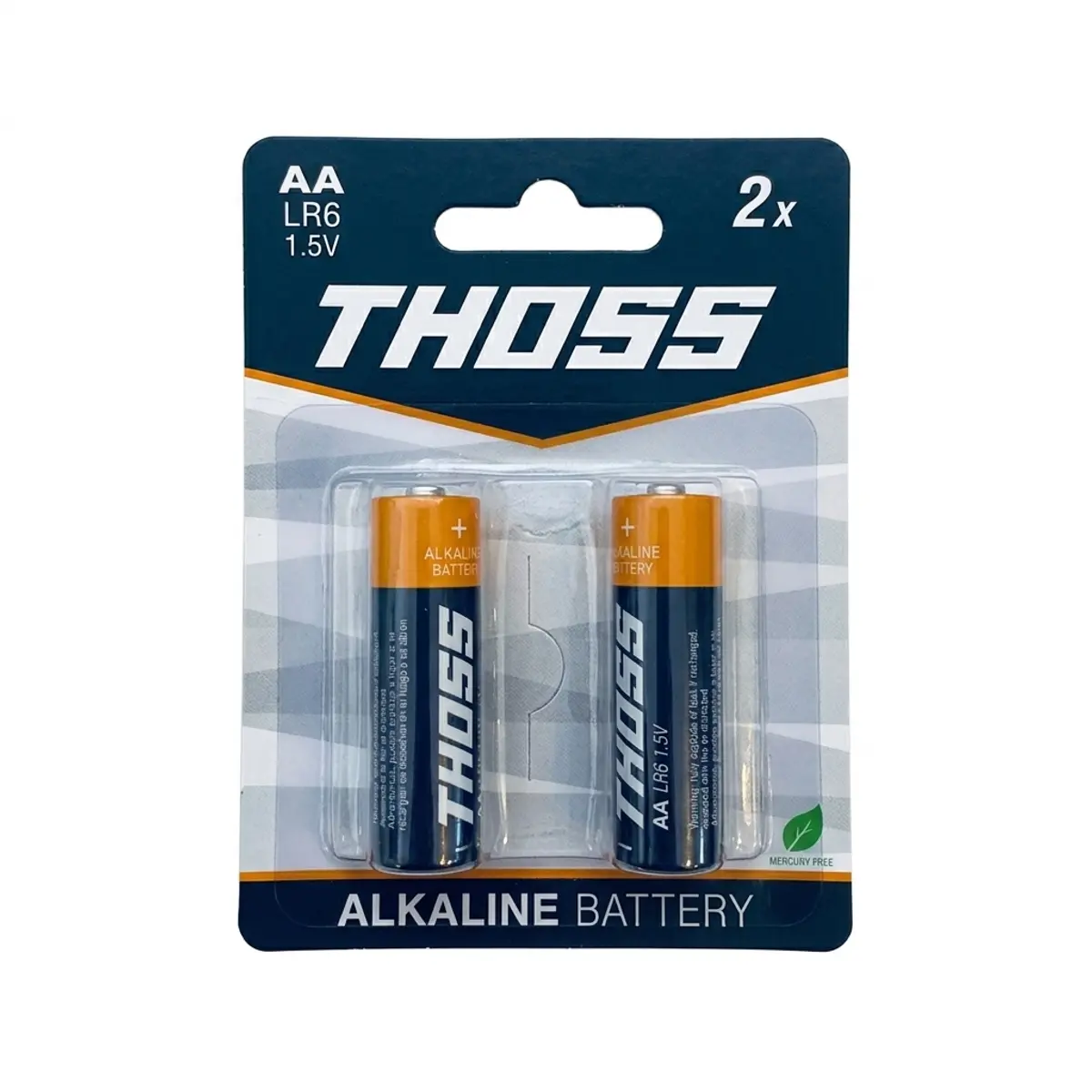 Batería alcalina AA, 1.5 V, THOSS