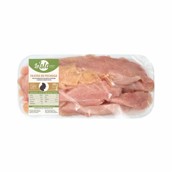 Fajitas de pechuga de pollo, 500 g, La Isla