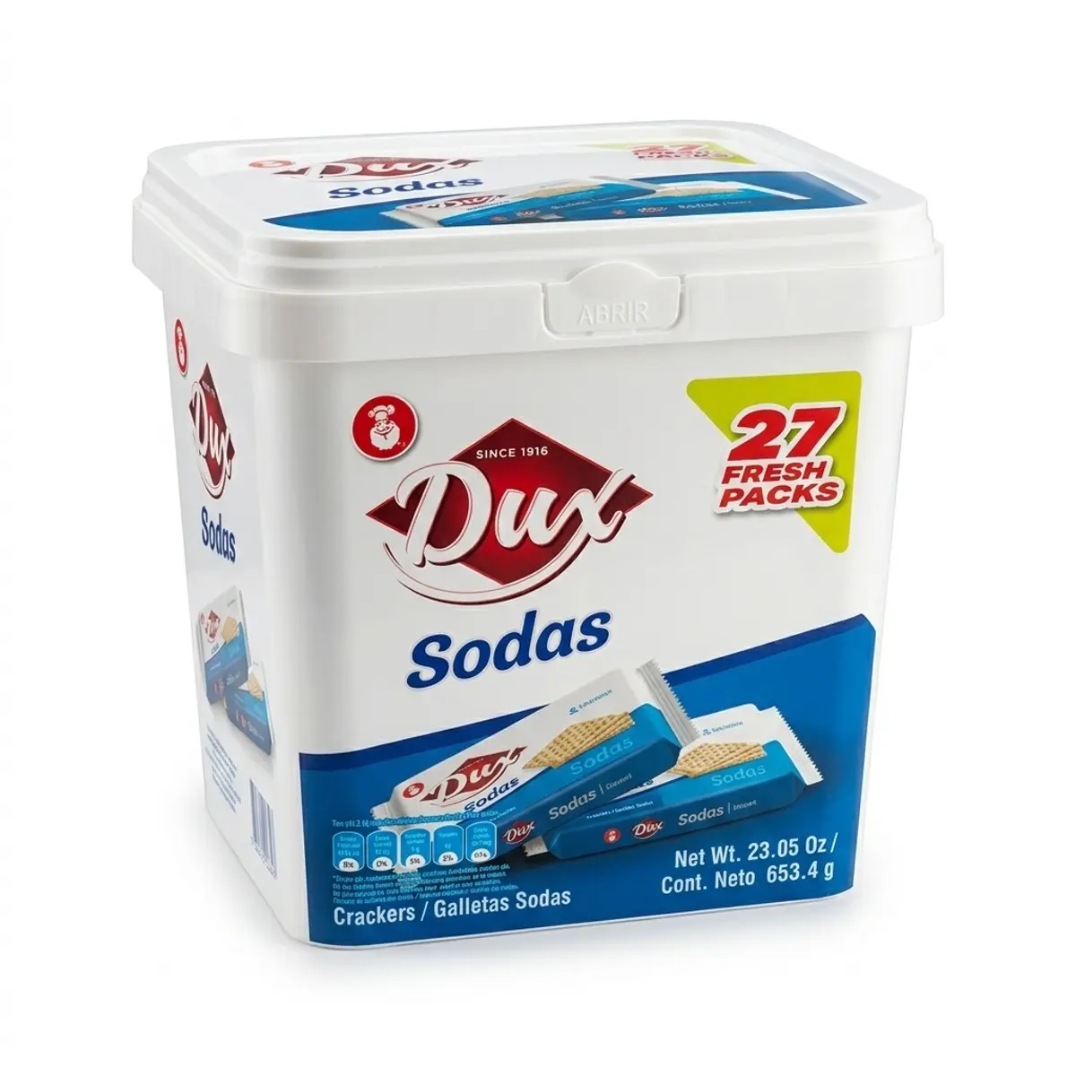 Galleta de soda Crackers, 653.4 g, Dux