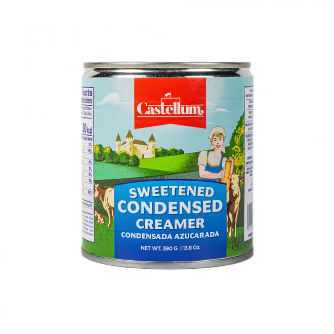 Leche condensada azucarada, 390 g, Castellum