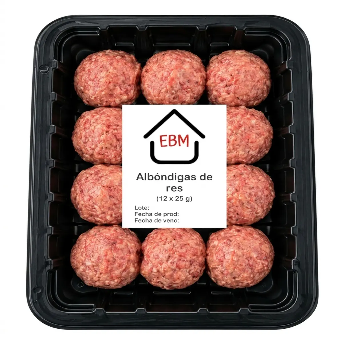 Albóndigas de res (12 x 25 g) EBM