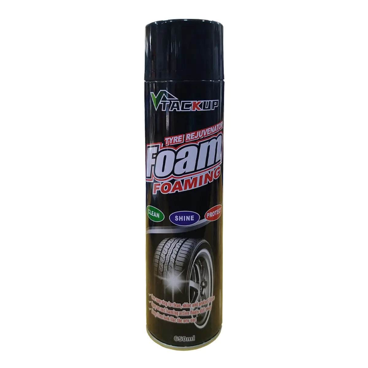 Spray limpiador y abrillantador de gomas, 650 ml, Tackup