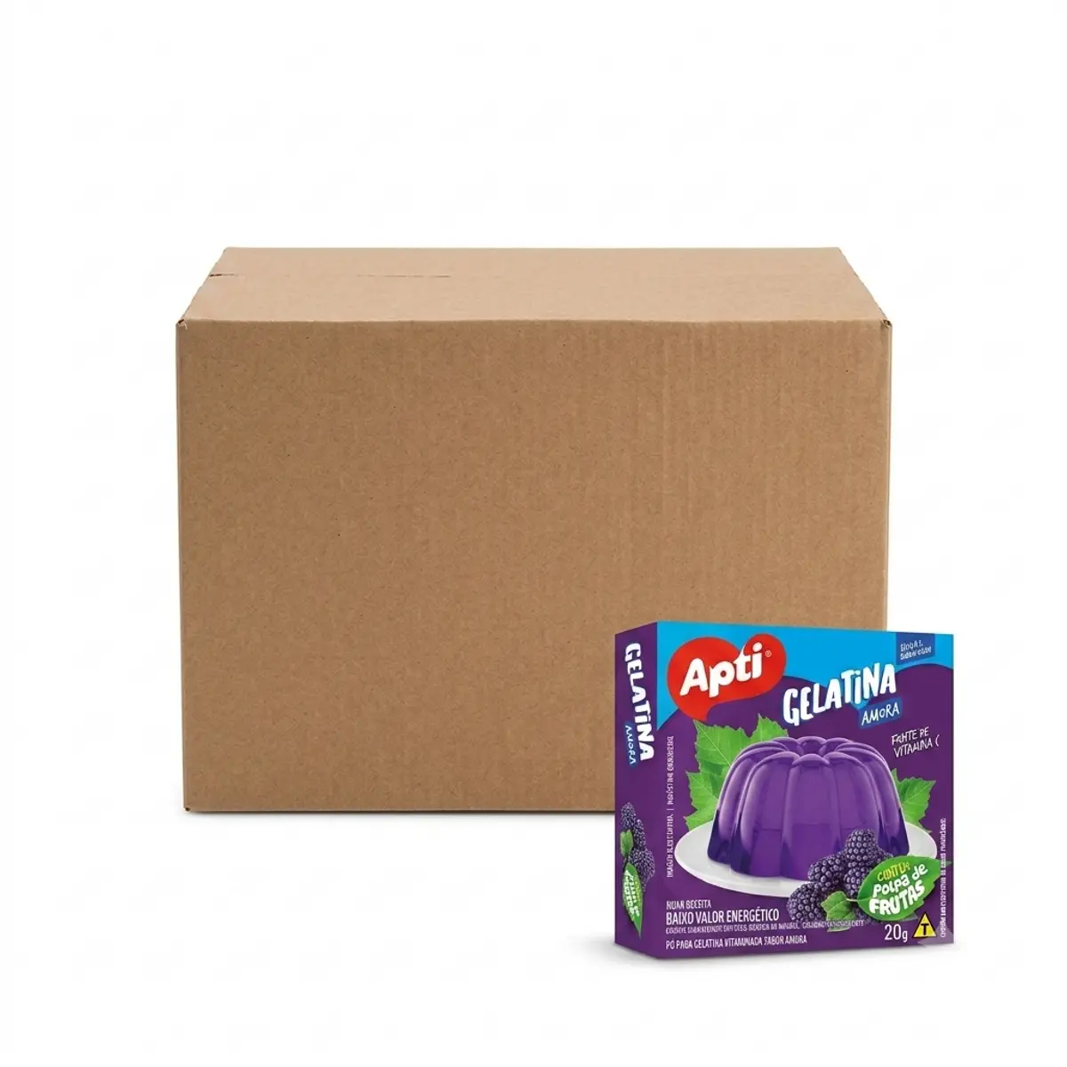 Caja de gelatina con pulpa de uva, Apti (36 x 20 g)