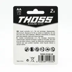 Batería alcalina AA, 1.5 V, THOSS