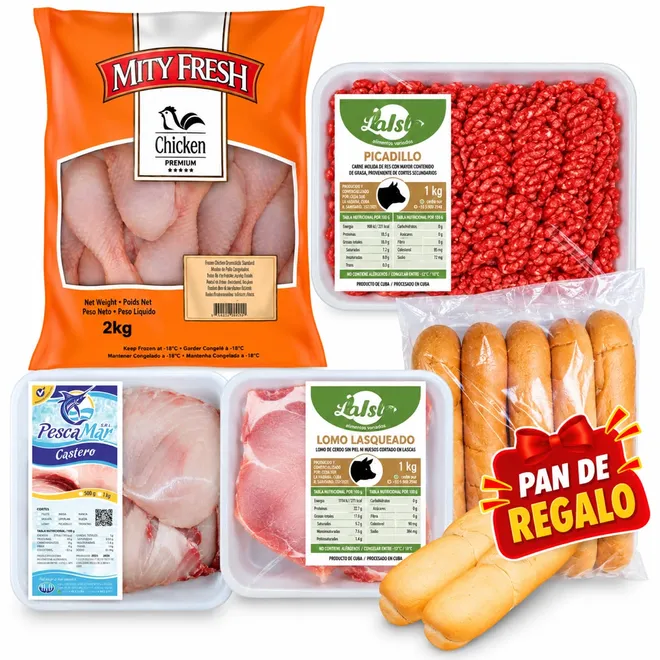 Combo variedad de carnes + bolsa de pan de regalo 