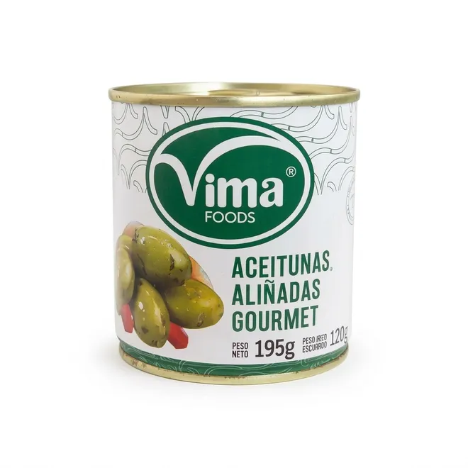 Aceitunas aliñadas gourmet, 195 g, Vima